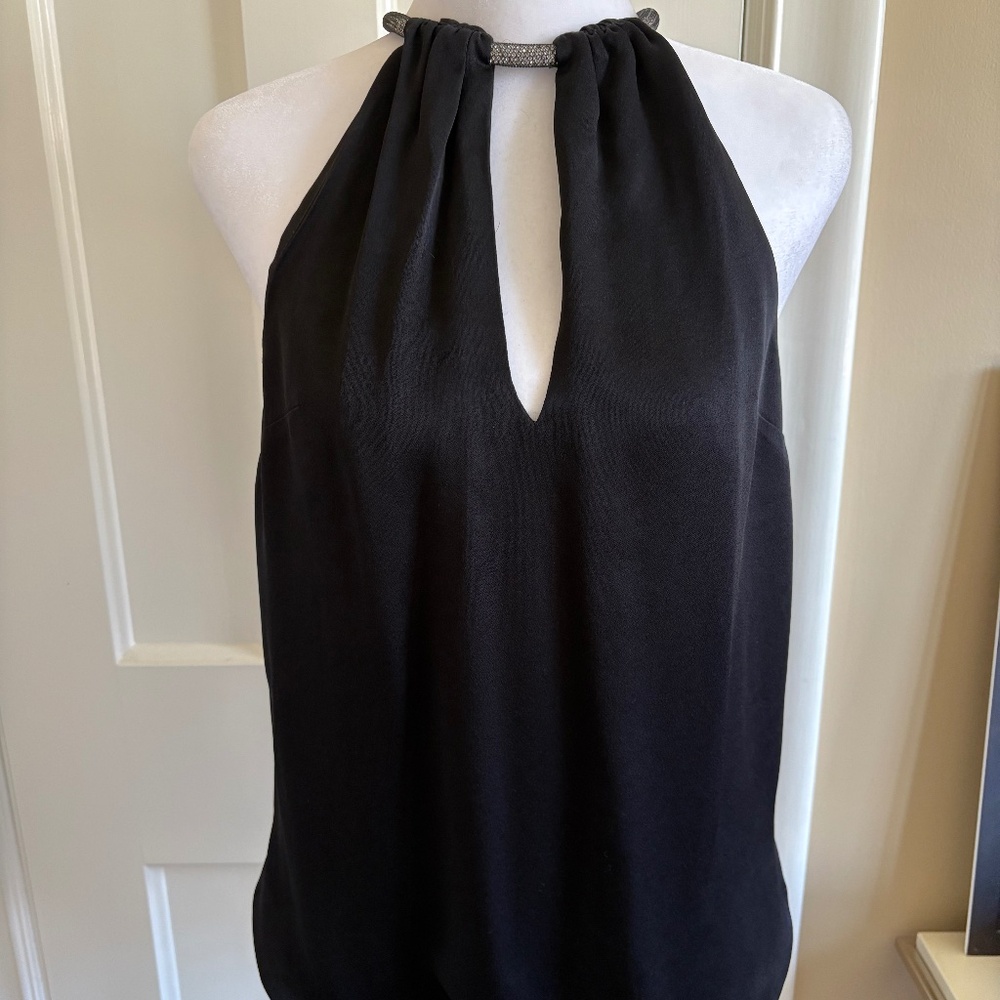 Veronica Beard Kusum Crystal Neck Sleeveless Top